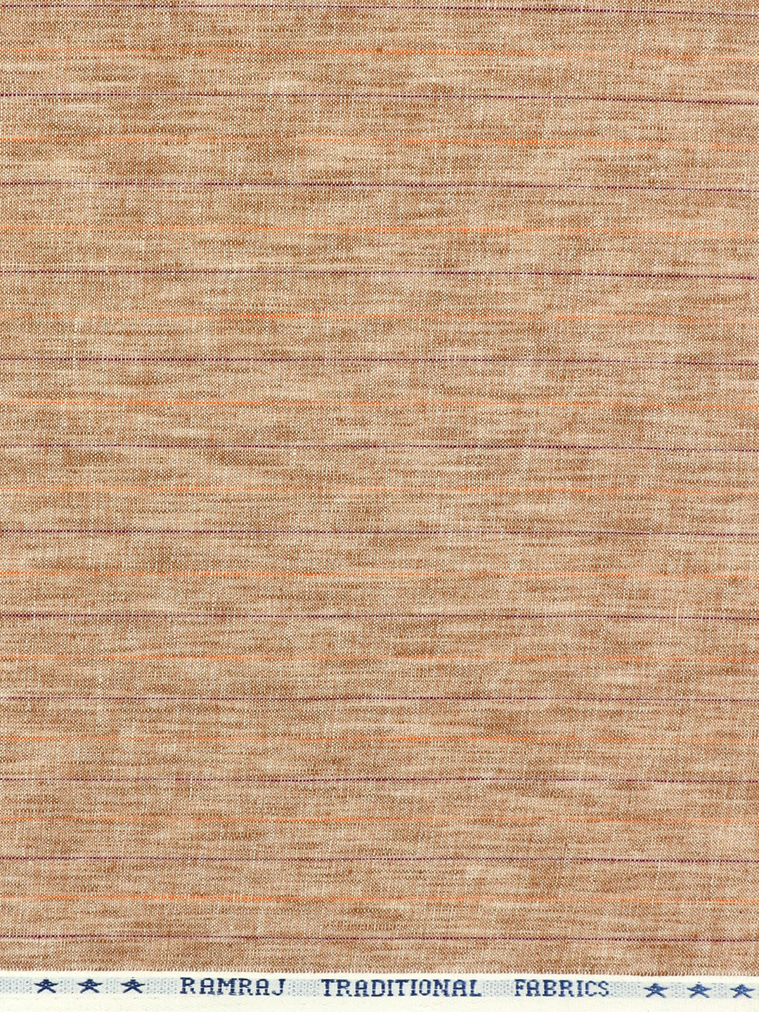 Cotton Rich Striped Brown Shirt Fabric High Style