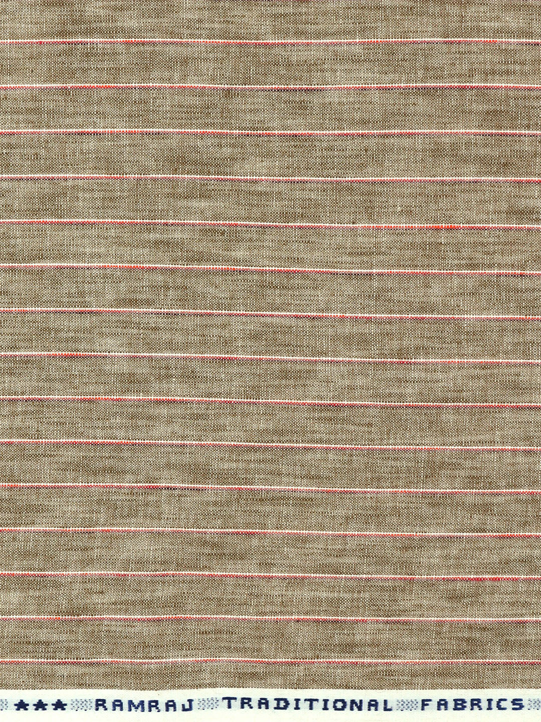 Cotton Rich Striped Olive Green Shirt Fabric High Style