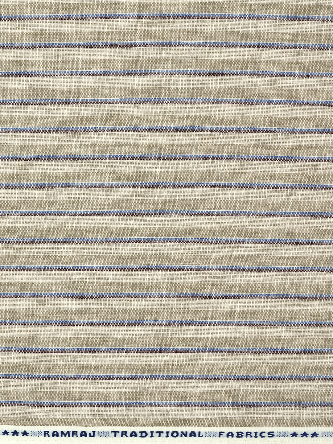 Cotton Rich Striped Light Olive Green Shirt Fabric High Style