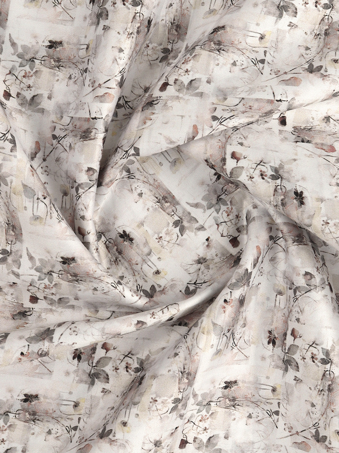 Men Cotton Blend Printed Shirt Fabric Grey Rolex Print