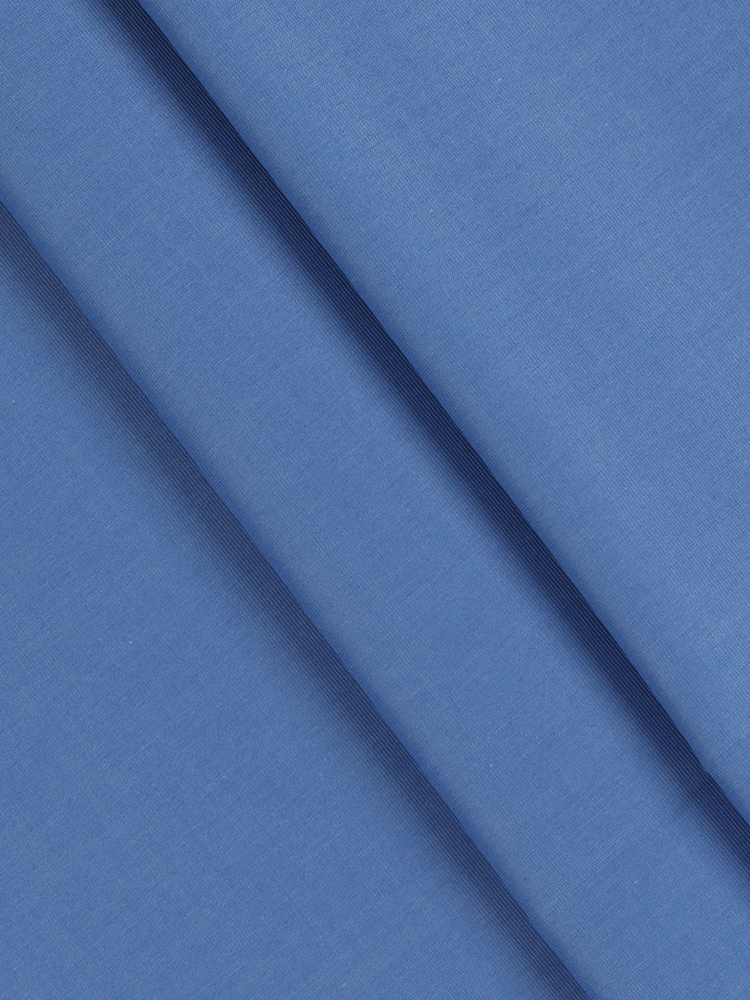 100% Supima Cotton Blue Plain Shirt Fabric Jaguar