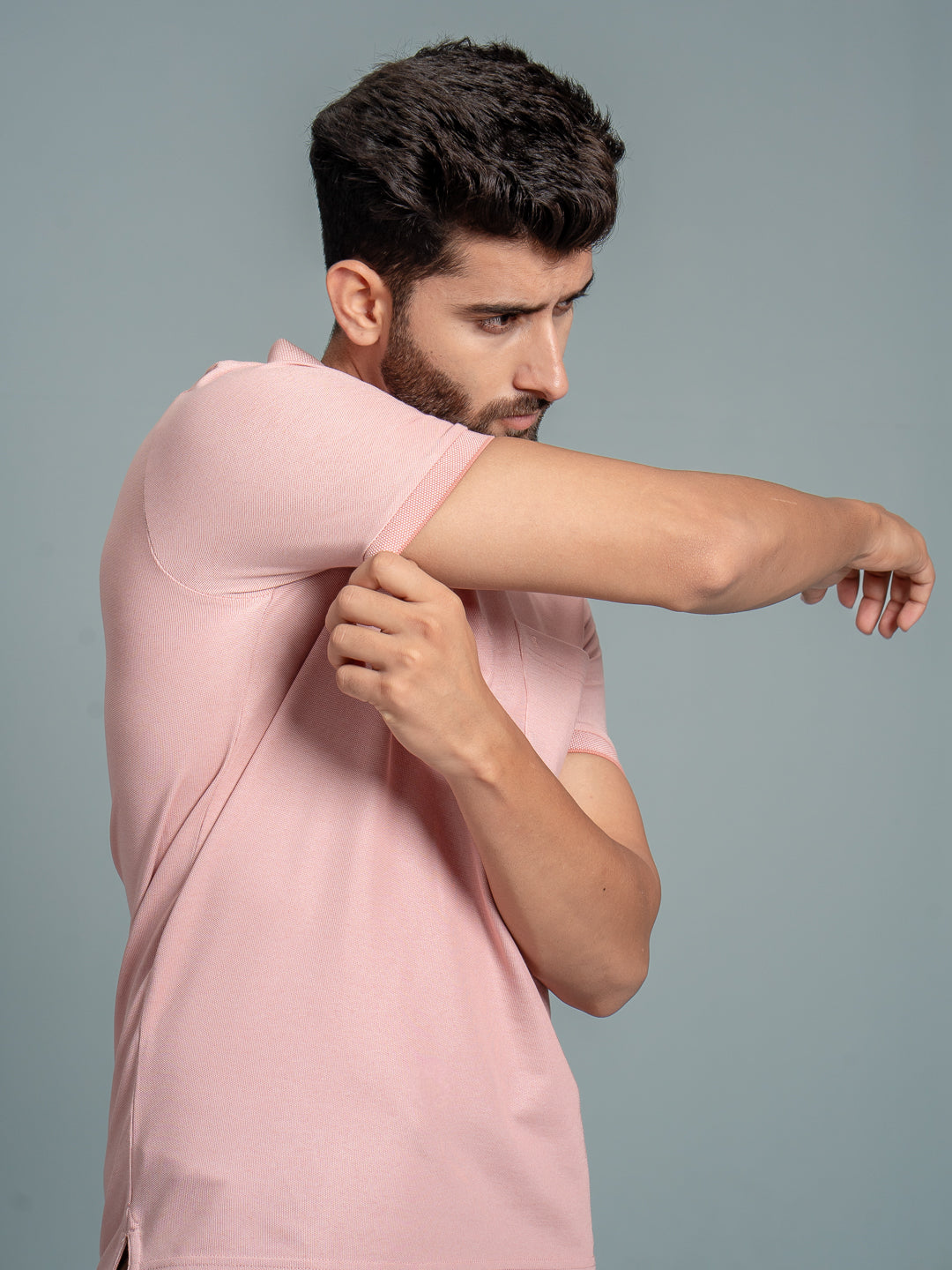 Men's Cotton Rich Pique Polo T-Shirt & Jogger Pants Combo EP40