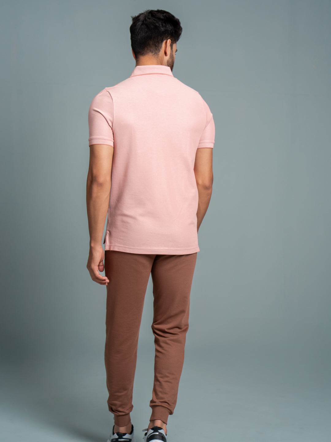 Men's Cotton Rich Pique Polo T-Shirt & Jogger Pants Combo EP40