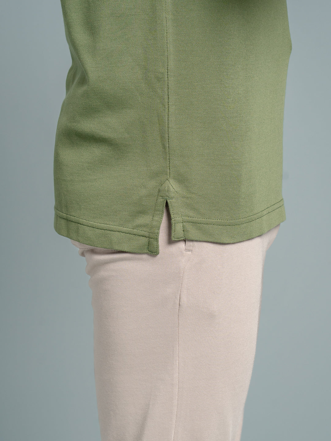 Men's Cotton Rich Pique Polo Green