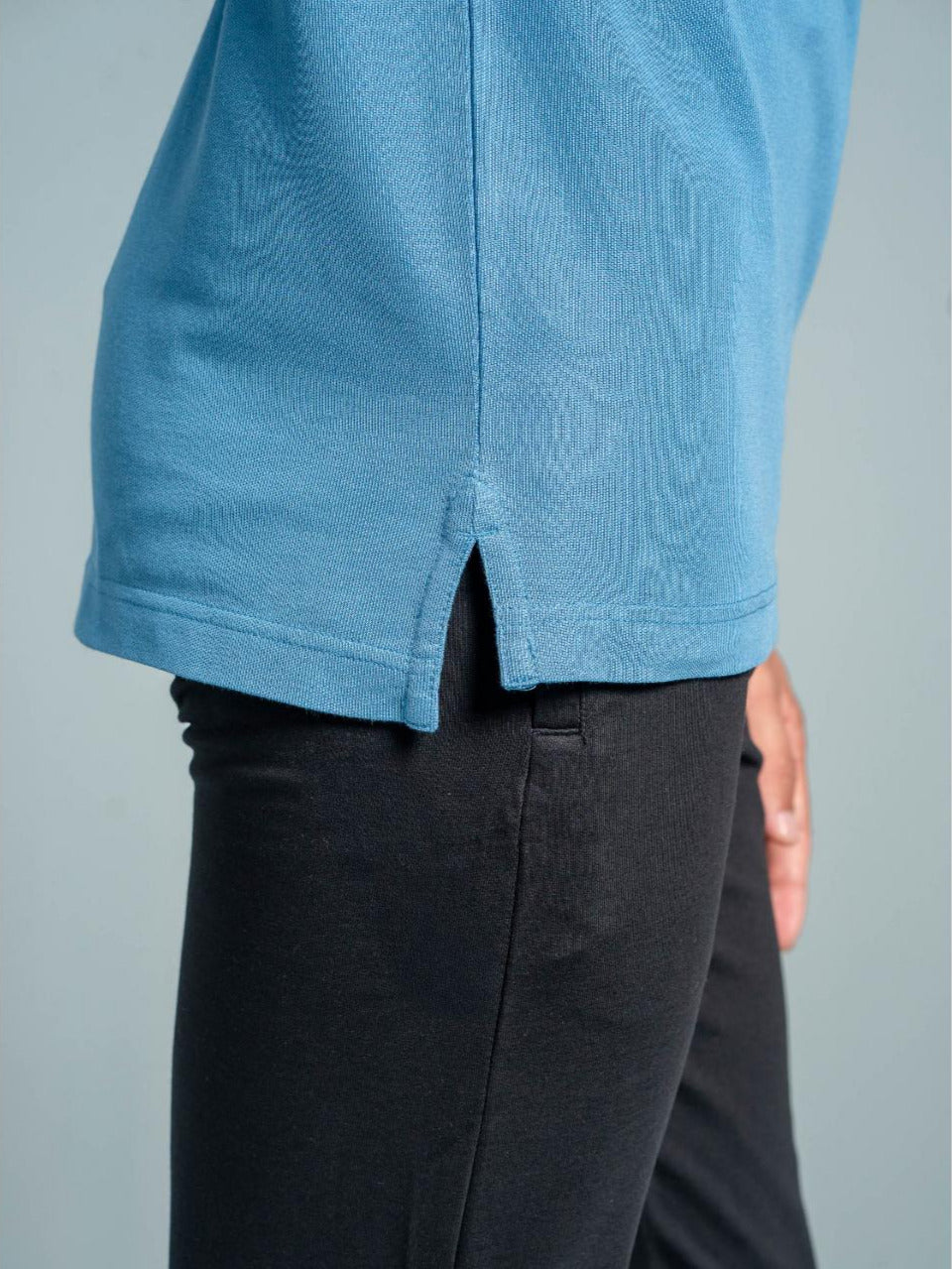Men Cotton Rich Smart Fit Expert Polo T-Shirt Blue EP28