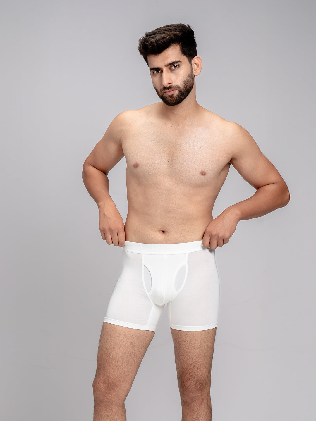 Men TENCEL™ Air Modal Fiber White Boxer Brief