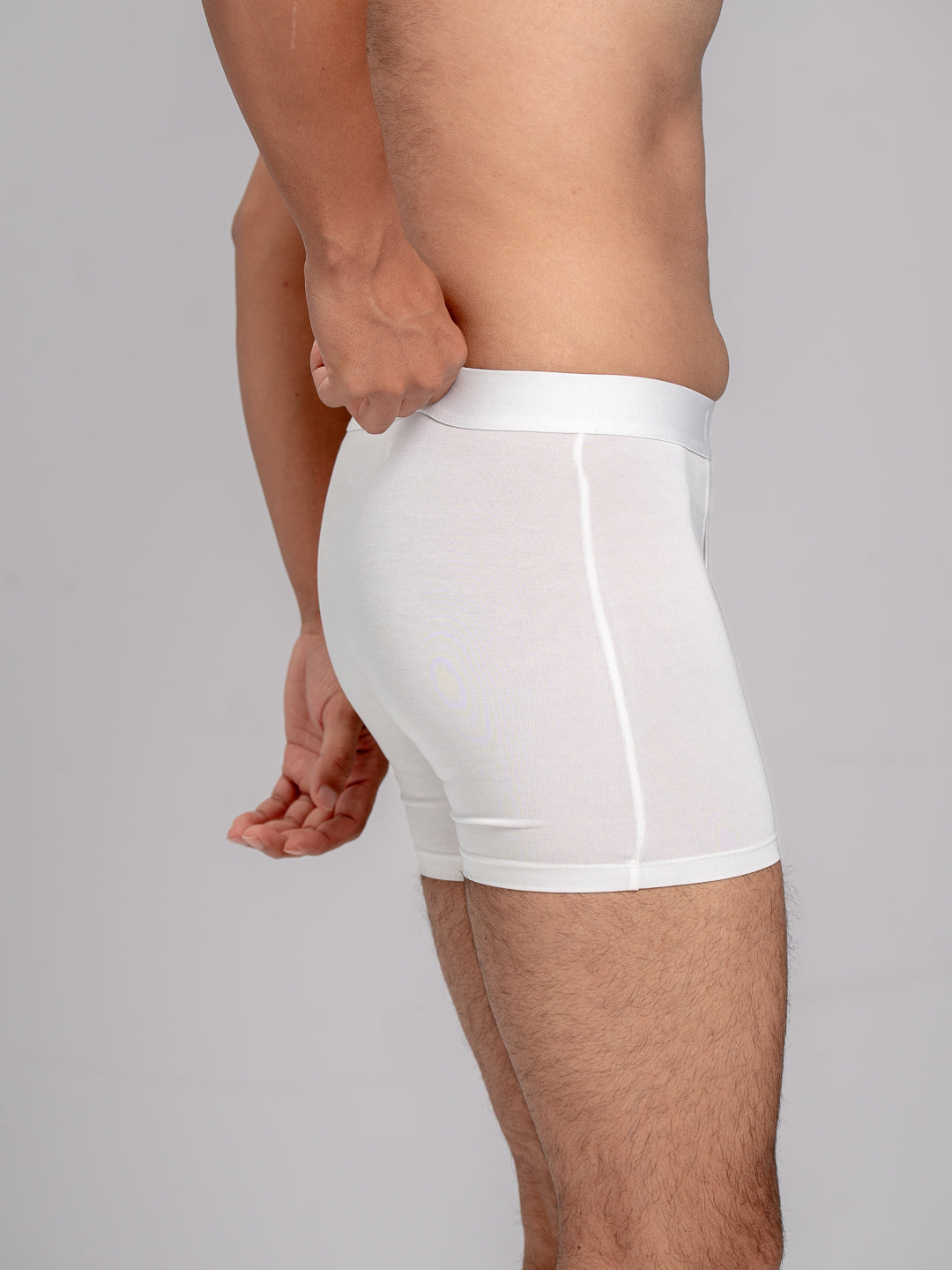 Men TENCEL™ Air Modal Fiber White Boxer Brief