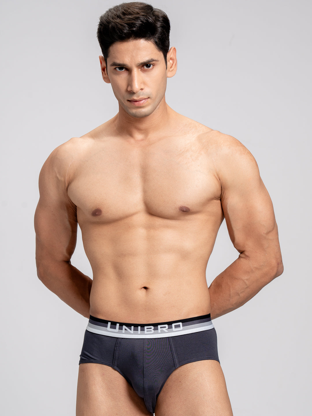 Men TENCEL™ Modal Micro Elastane Stretch Brief Graphite Grey