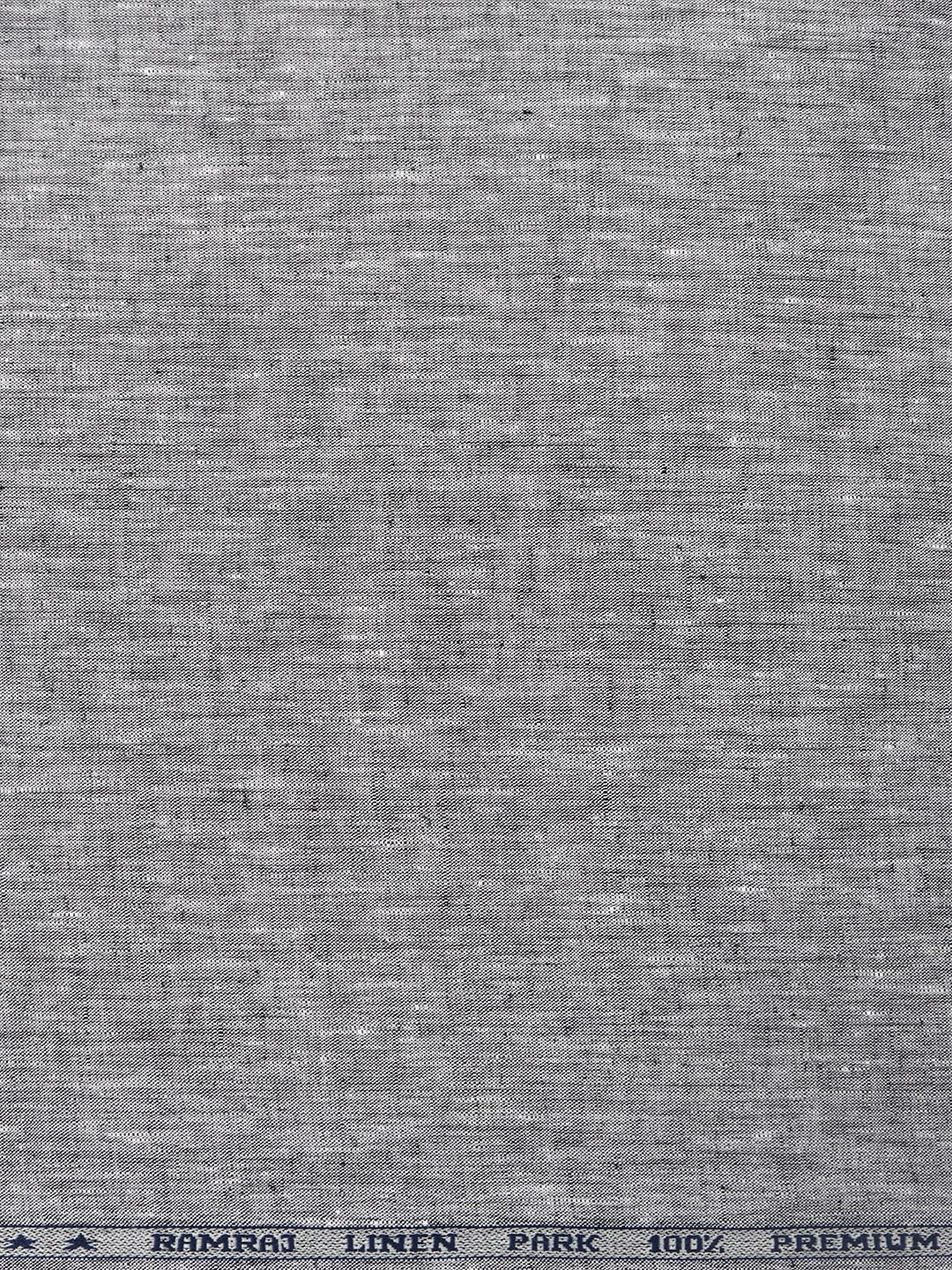 Linen Brooks Suiting Fabric Grey