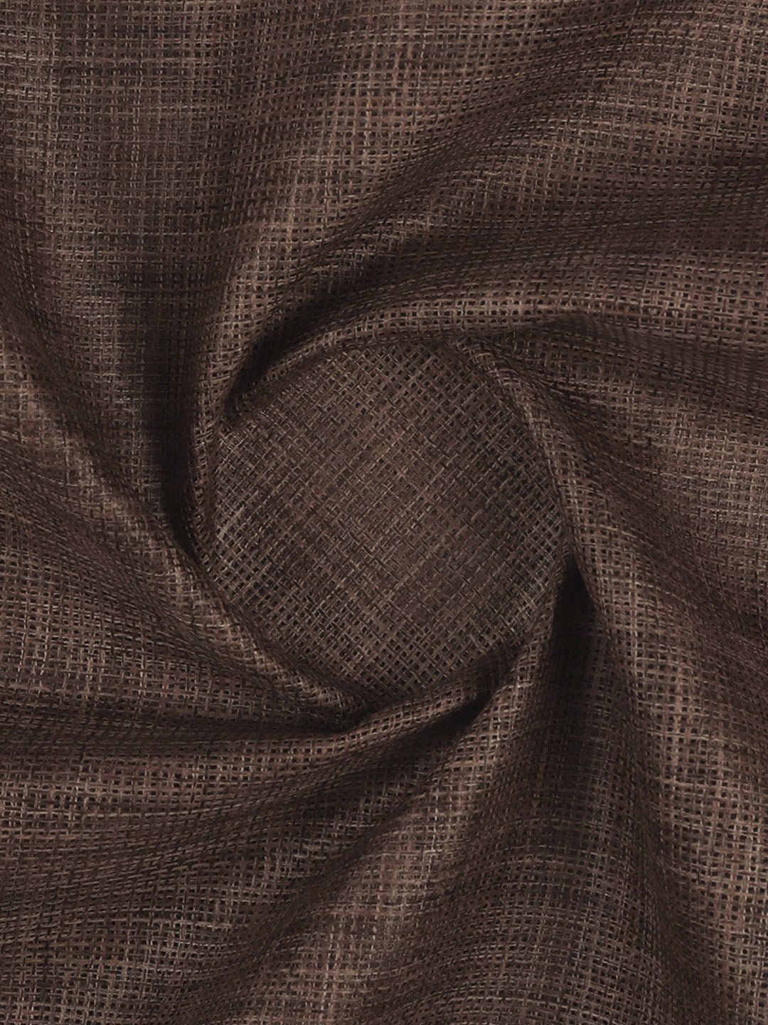 Men’s Cotton Rich Self Design Dark Brown Shirt Fabric High Style