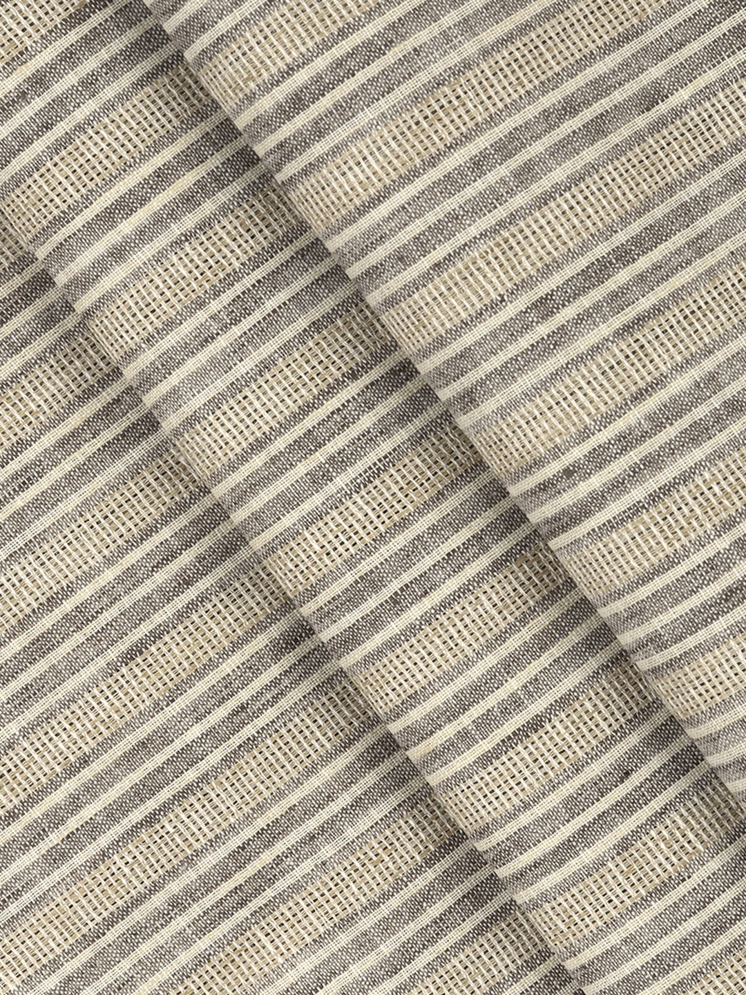 Men Cotton Rich Self Design Shirt Fabric Light Brown High Style