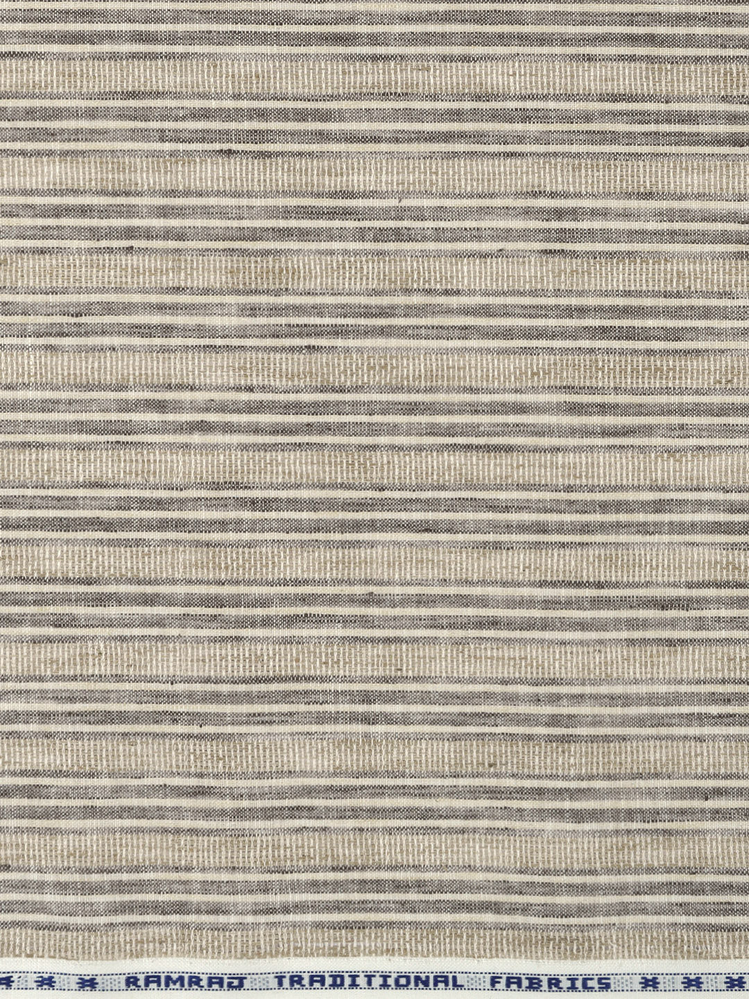 Men Cotton Rich Self Design Shirt Fabric Light Brown High Style