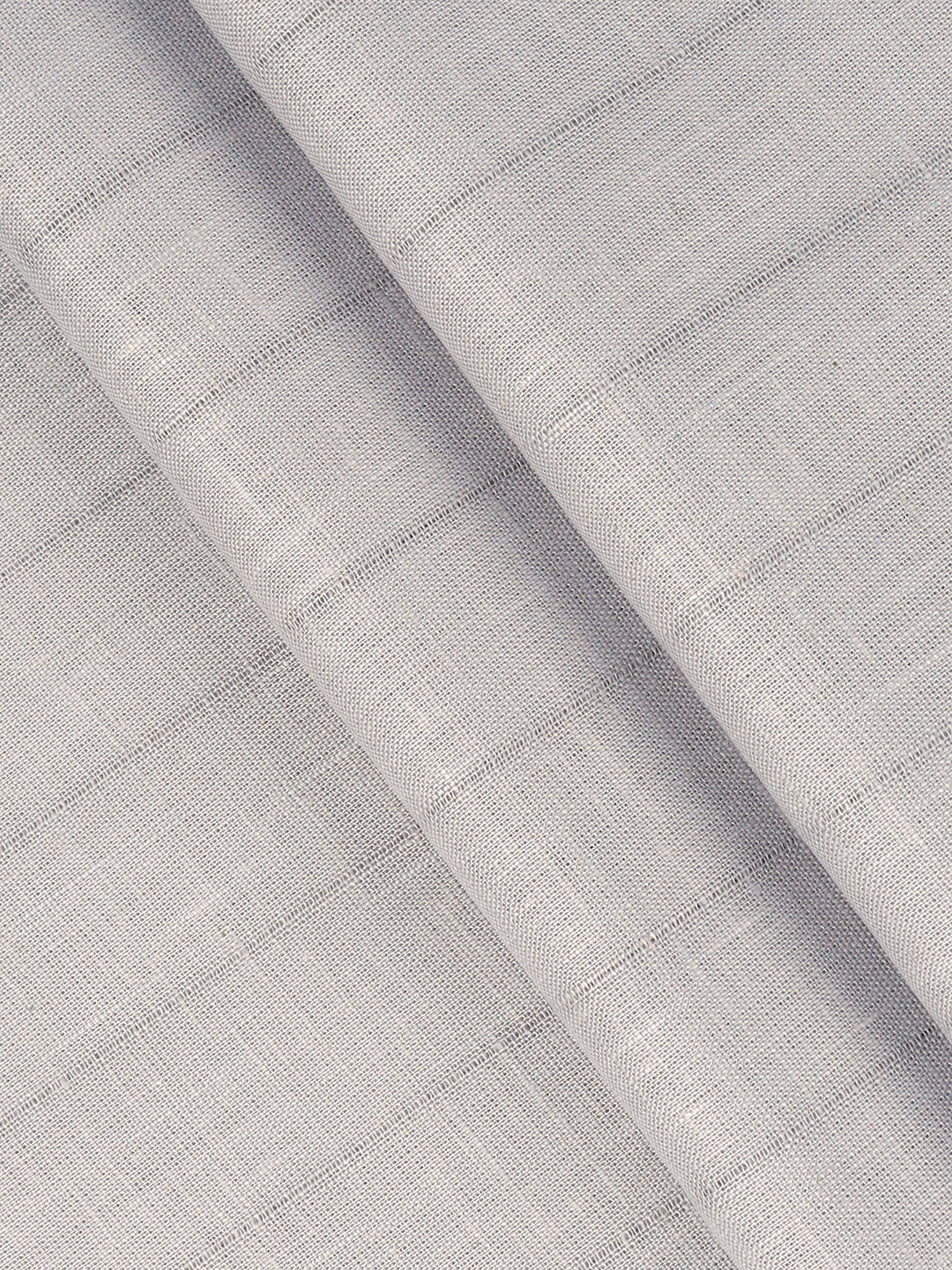 Cotton Blend Striped Shirt Fabric Grey Sun Shine