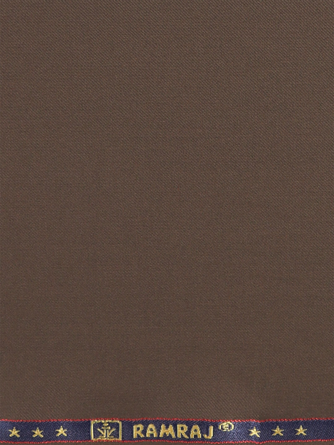 Men Premium Poly Viscose Plain Suiting Fabric Dark Brown Dream Craft
