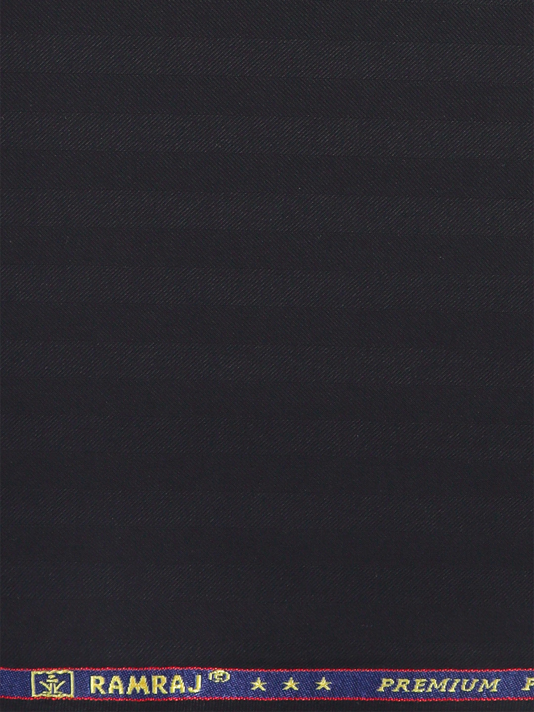 Men Premium Poly Viscose Striped Suiting Fabric Black Dream Craft