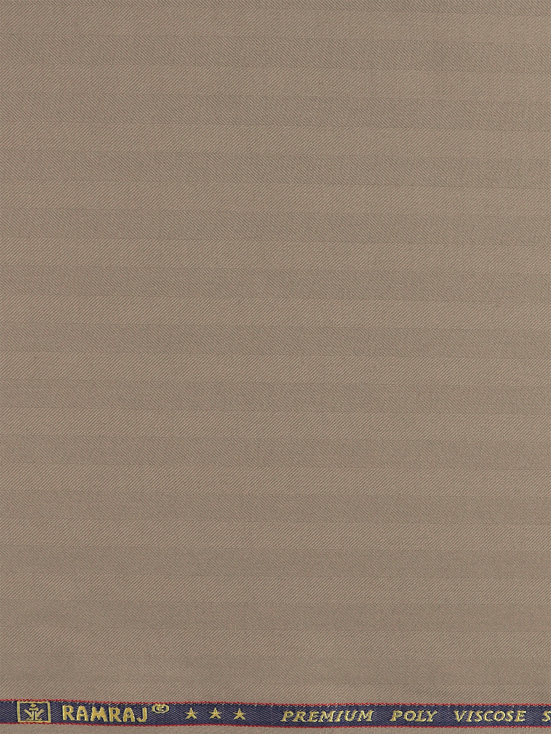 Men Premium Poly Viscose Striped Suiting Fabric Brown Dream Craft