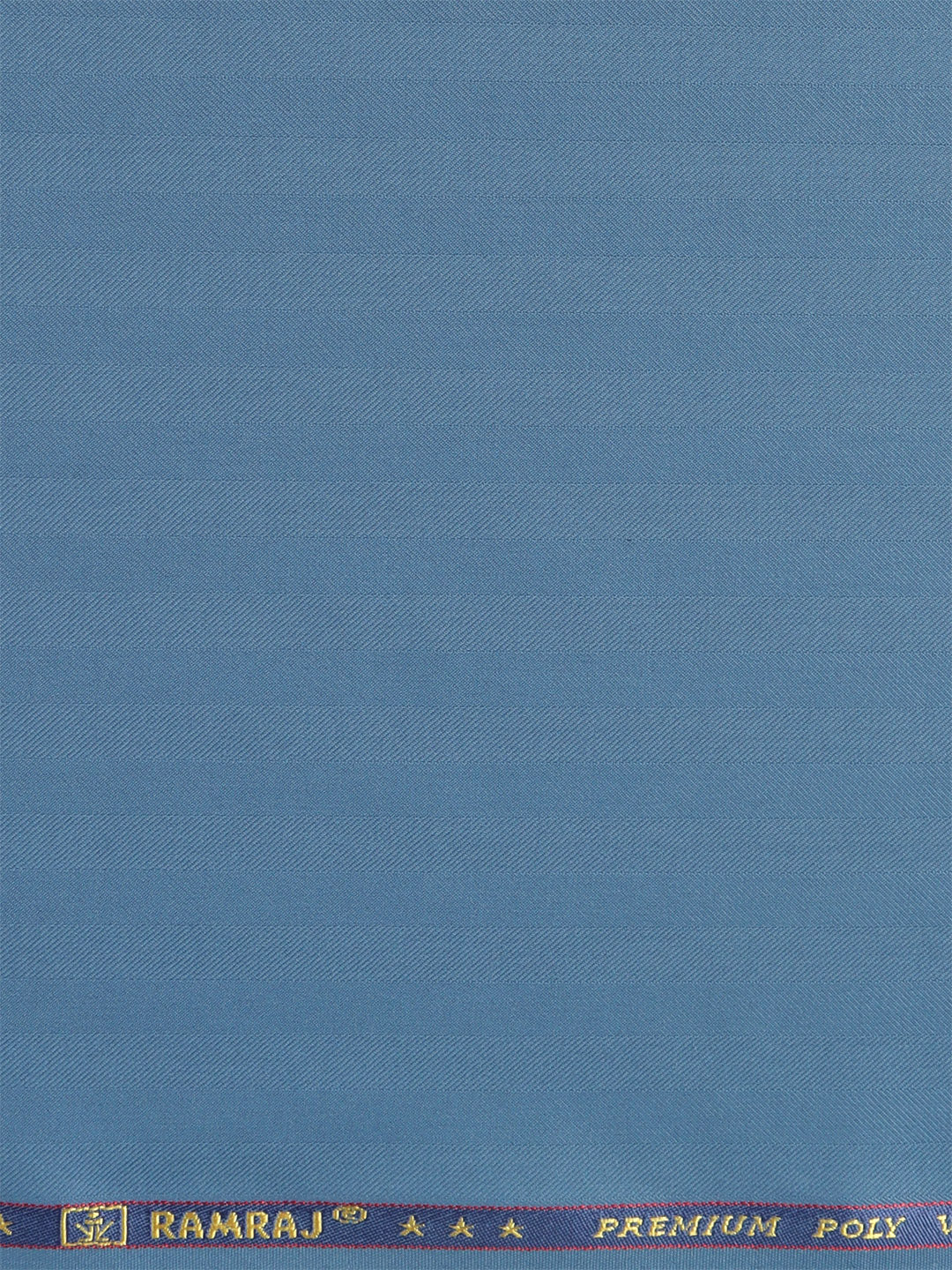 Men Premium Poly Viscose Striped Suiting Fabric Blue Dream Craft