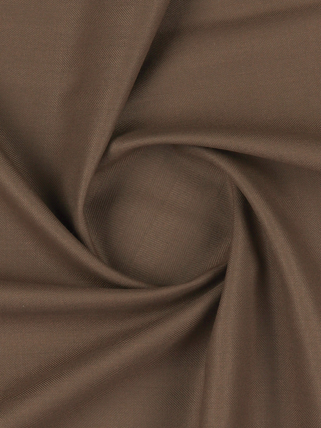 Men Premium Poly Viscose Striped Suiting Fabric Dark Brown Dream Craft