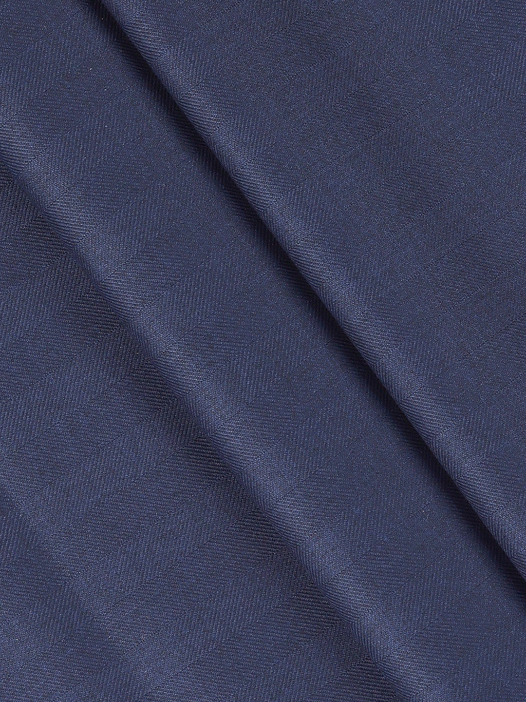 Men Premium Poly Viscose Striped Suiting Fabric Dark Blue Dream Craft