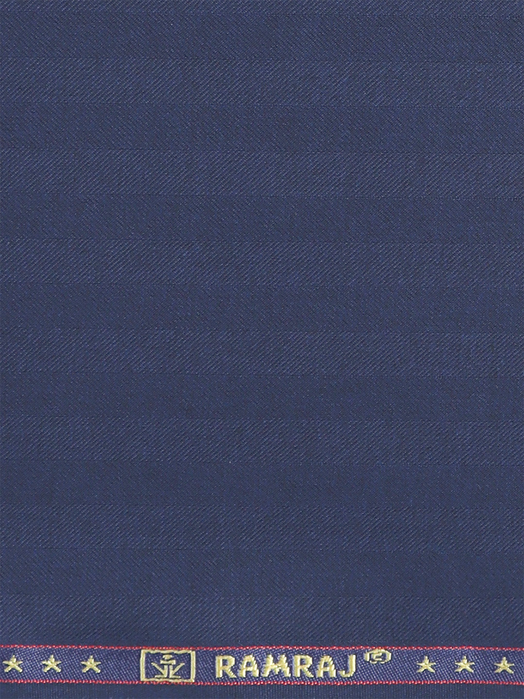 Men Premium Poly Viscose Striped Suiting Fabric Dark Blue Dream Craft