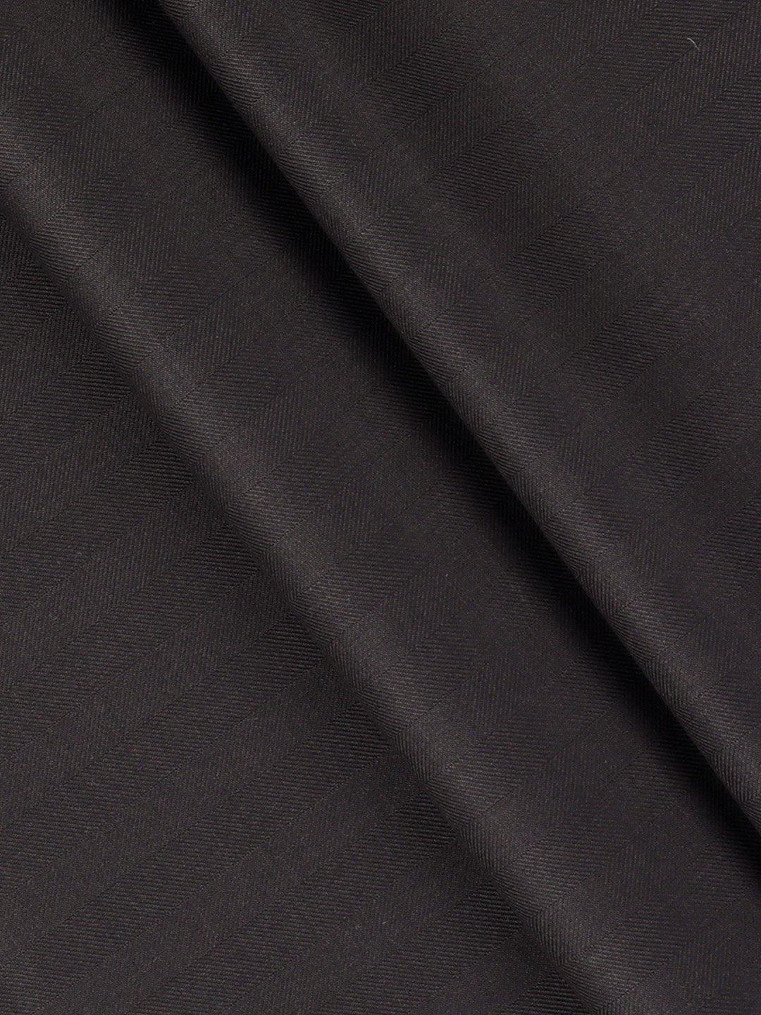 Men Premium Poly Viscose Striped Suiting Fabric Black Dream Craft