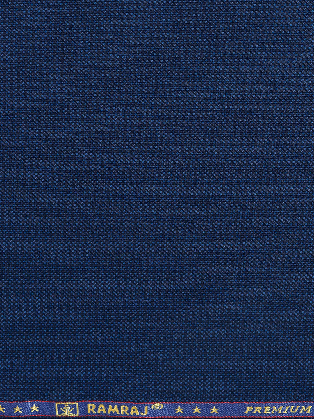 Men Premium Poly Viscose Self Design Suiting Fabric Dark Blue Dream Craft