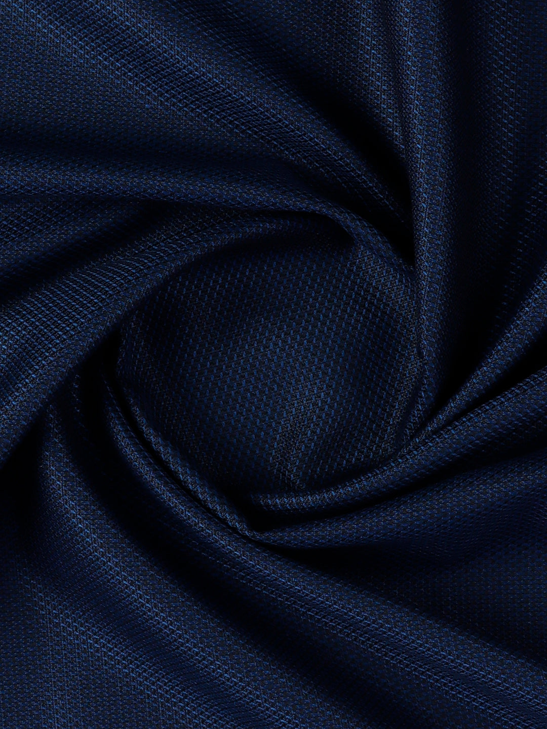 Men Premium Poly Viscose Self Design Pants Fabric Dark Blue Jolly Days