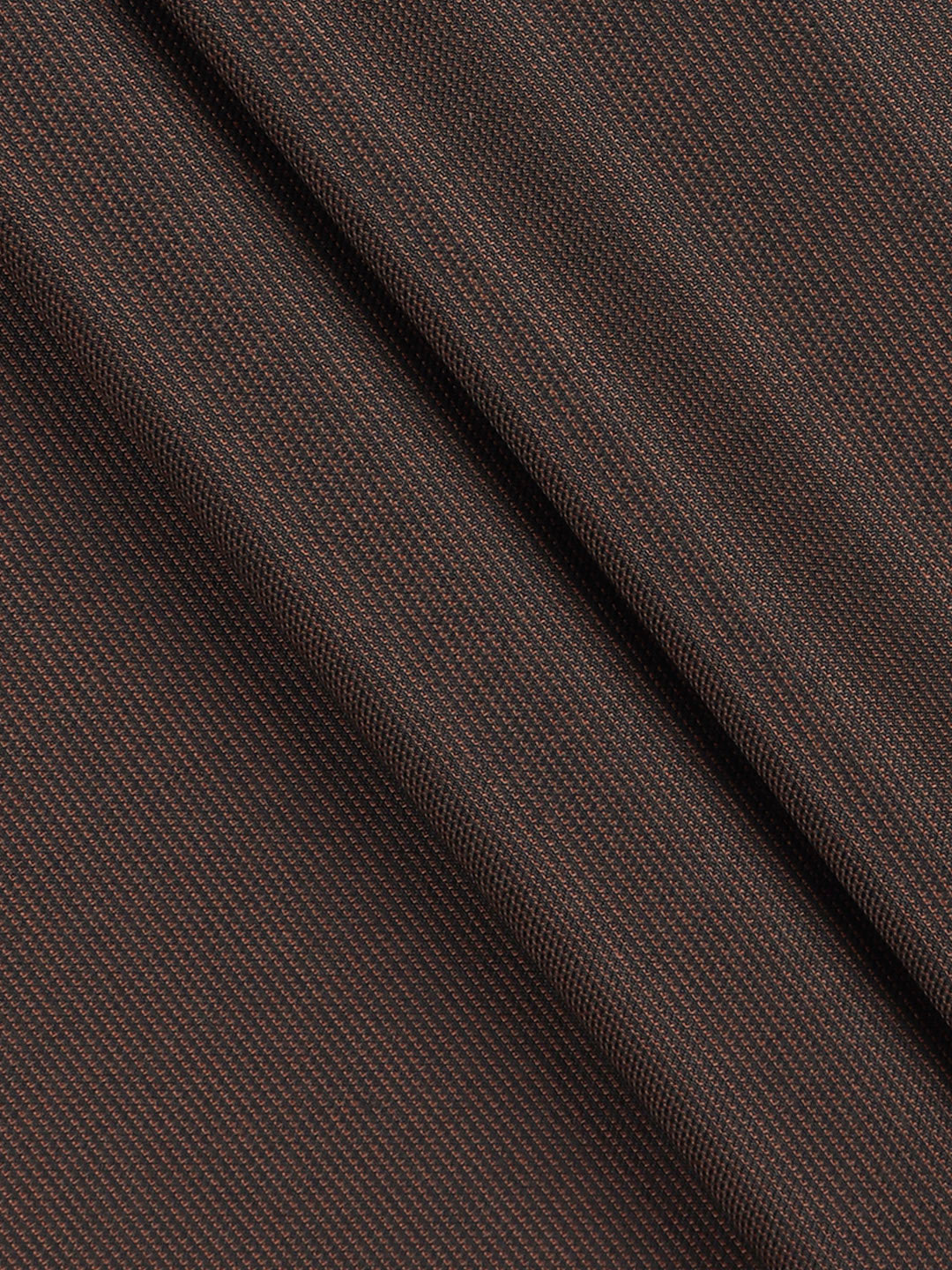 Men Premium Poly Viscose Self Design Pants Fabric Brown Jolly Days