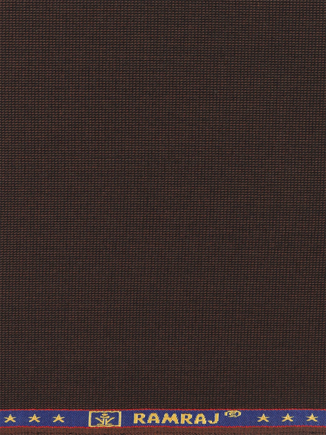 Men Premium Poly Viscose Self Design Pants Fabric Brown Jolly Days