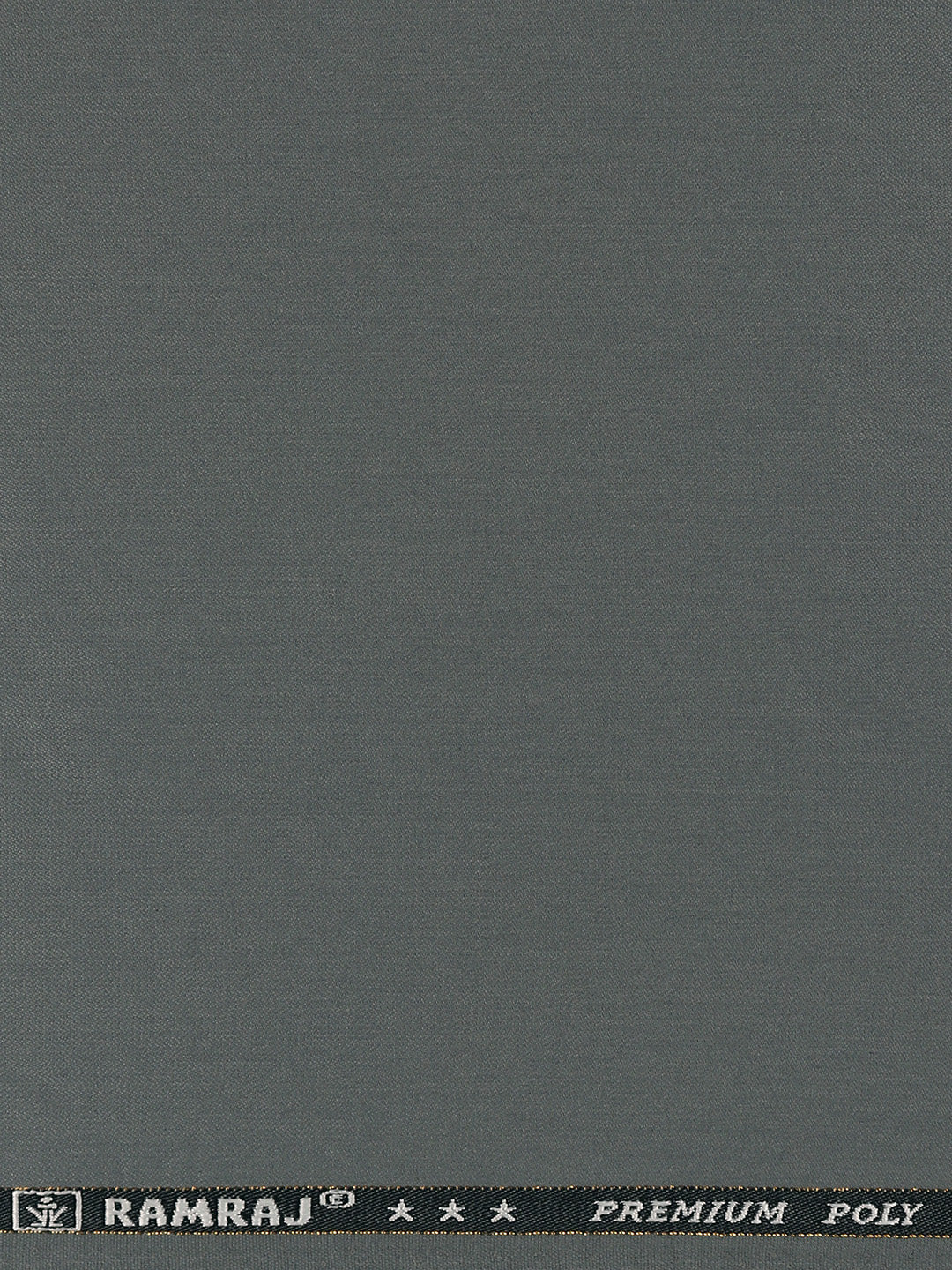 Premium Poly Viscose Plain Stretch Suiting Fabric Dark Grey Miracle
