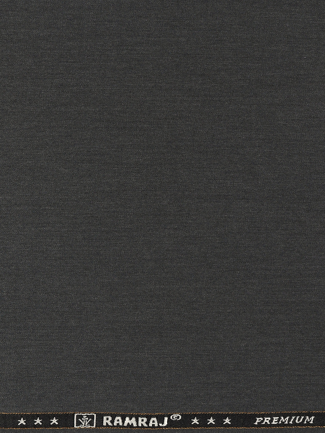 Premium Poly Viscose Plain Stretch Suiting Fabric Dark Grey Miracle