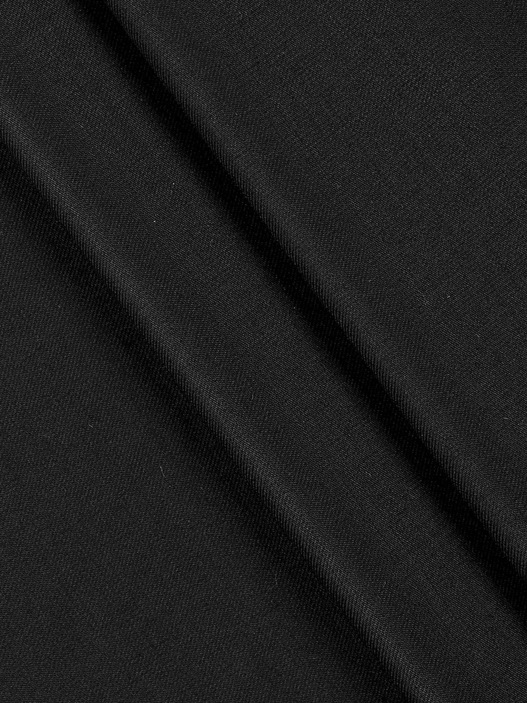 Premium Australian Merino Wool Blended Plain Black Suiting Fabric Mark Wool