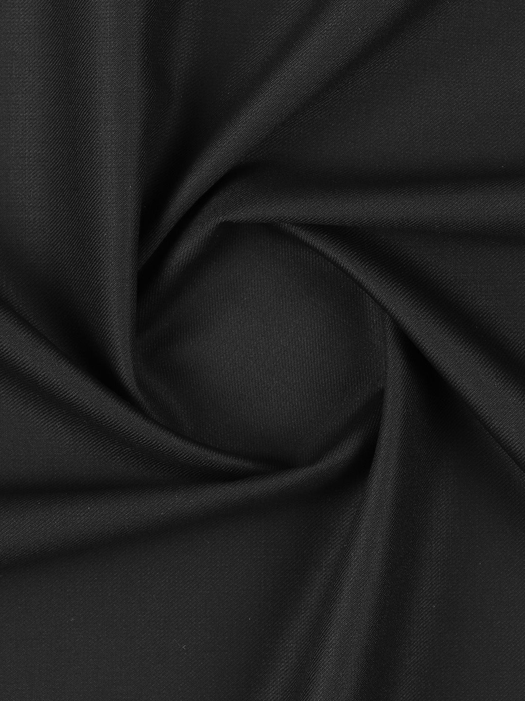 Premium Australian Merino Wool Blended Plain Black Suiting Fabric Mark Wool