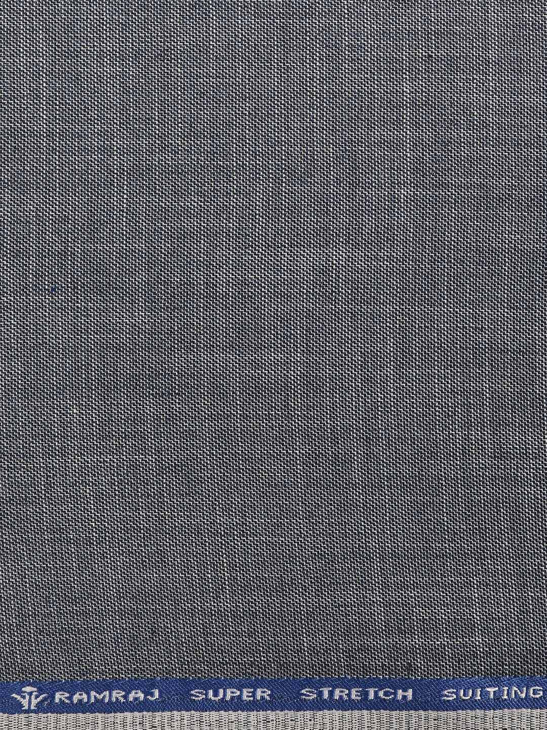 Cotton Super Stretch Blue Suiting Fabric-Chronicle