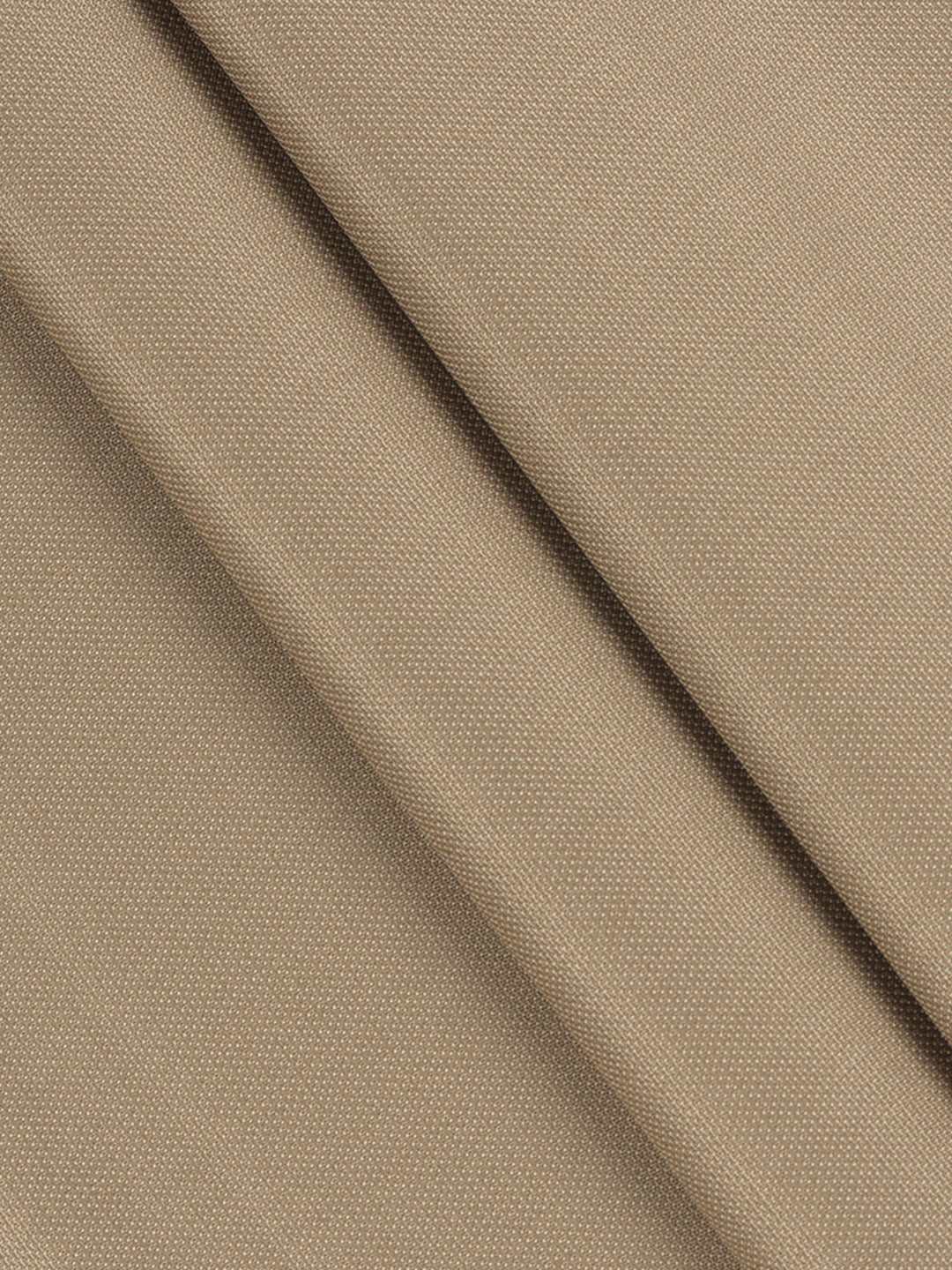 Poly Viscose Stretch Brown Self Design Suiting Fabric Enable