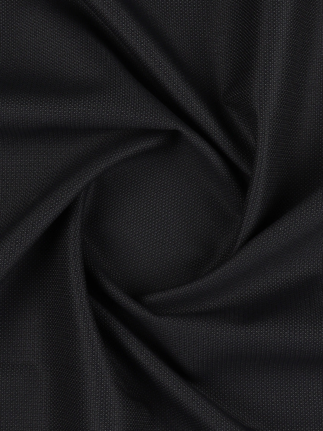 Poly Viscose Stretch Navy Blue Self Design Suiting Fabric Enable