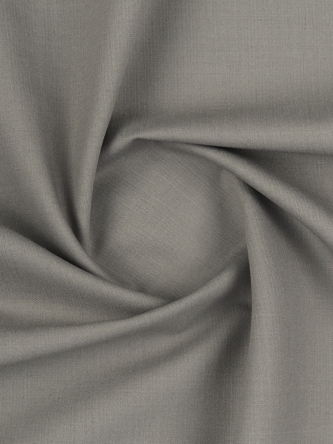 Poly Viscose Stretch Grey Plain Suiting Fabric
