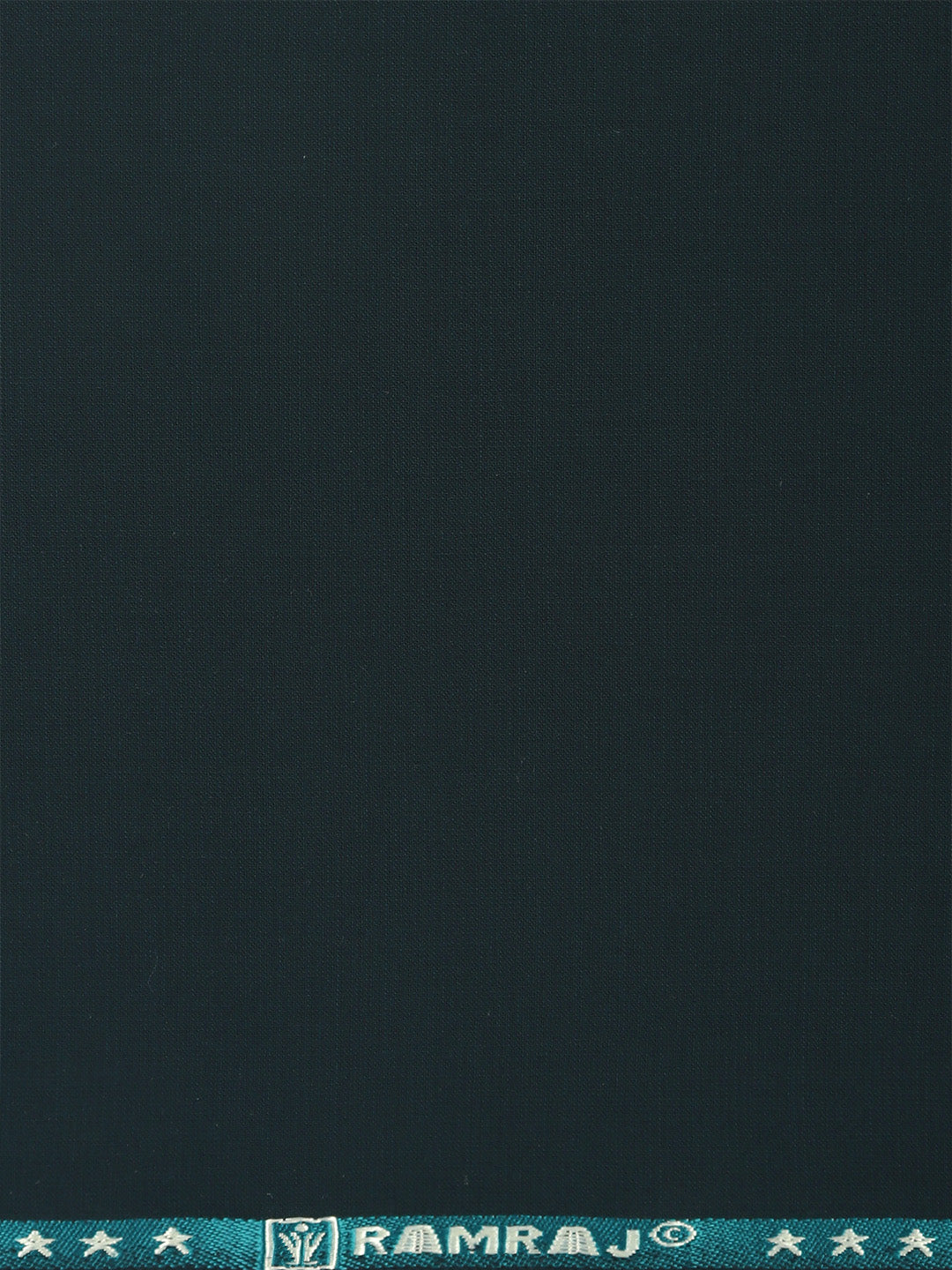 Poly Viscose Stretch Aqua Blue Plain Suiting Fabric