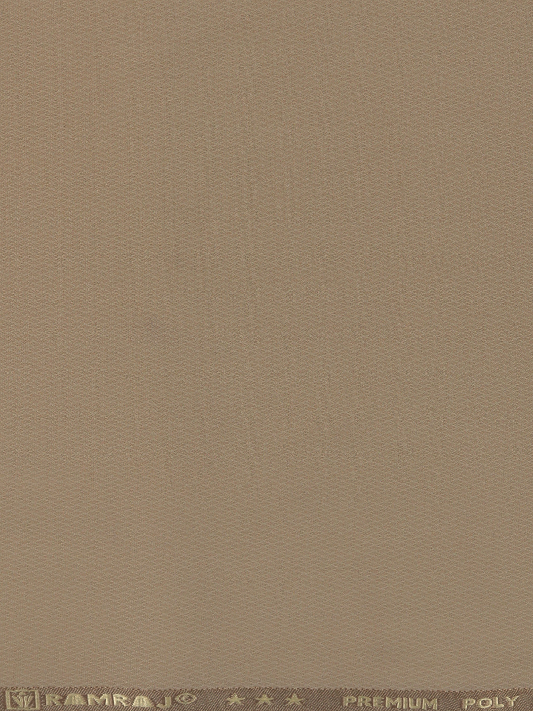 Poly Viscose Brown Self Design Suiting Fabric Week Days