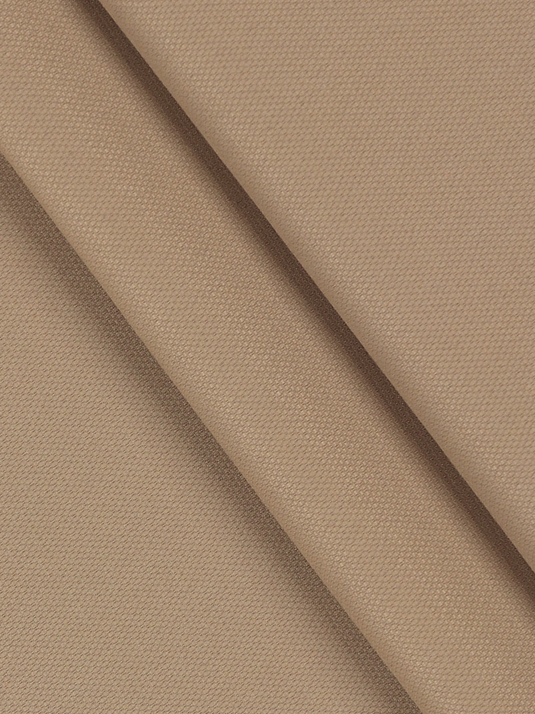 Premium Poly Stretch Brown Plain Suiting Fabric - Able Stretch