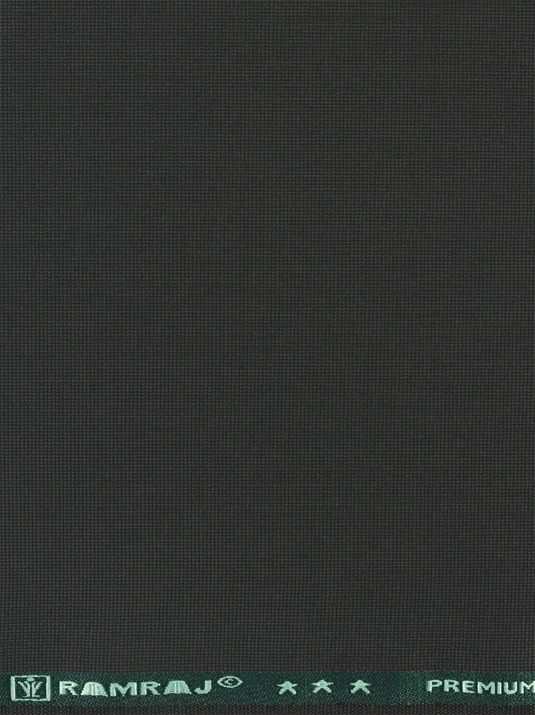 Poly Viscose Dark Green Plain Suiting Fabric Week Days