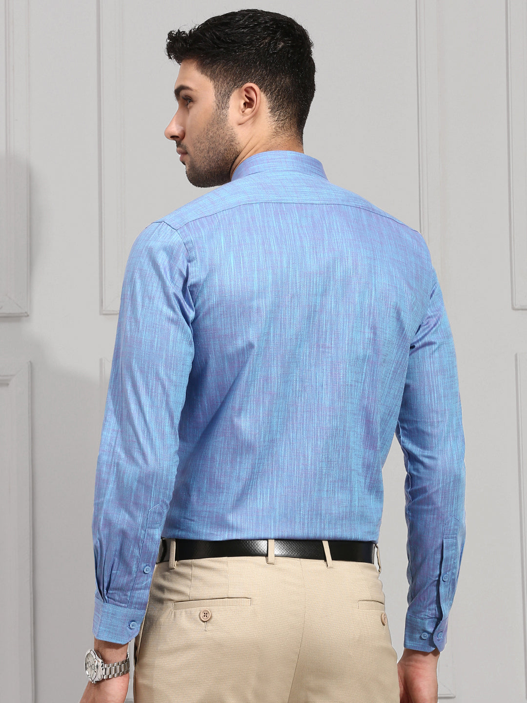 Men 100% Cotton Shirt Blue CL2 GT17