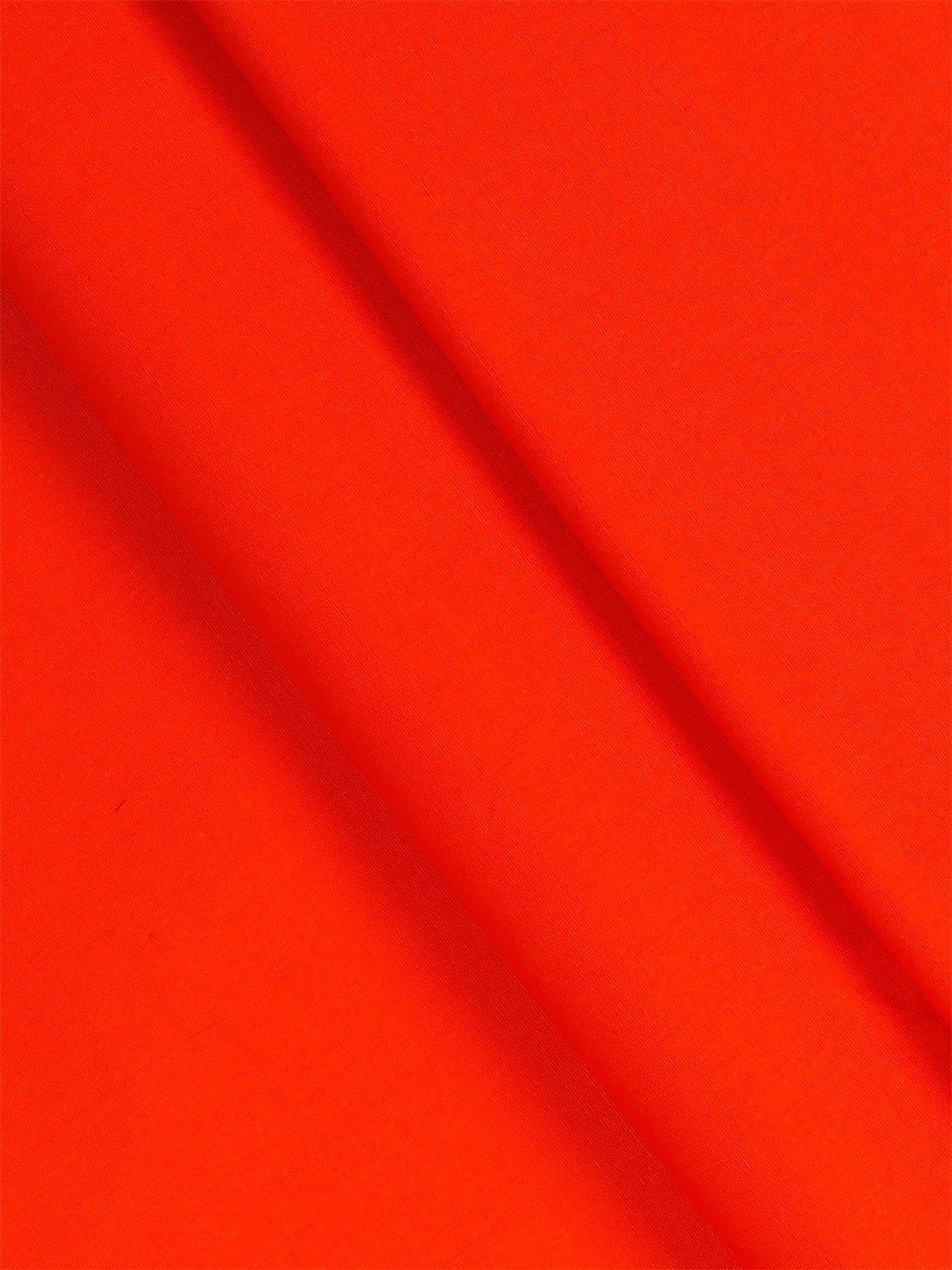 Cotton Blend Orange Colour Plain Shirt Fabric Temple Orange
