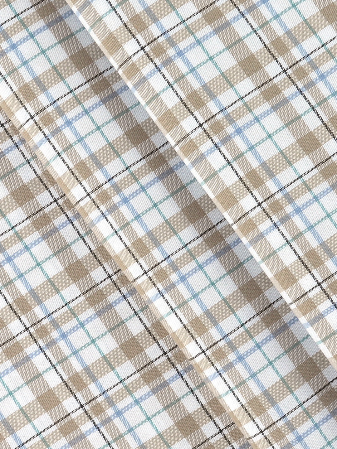 Men Cotton Rich Checked Shirt Fabric White with Sandal High Style