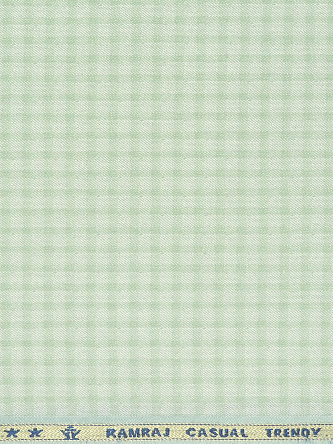 Cotton Blend Self Design Shirt Fabric Light Green High Style