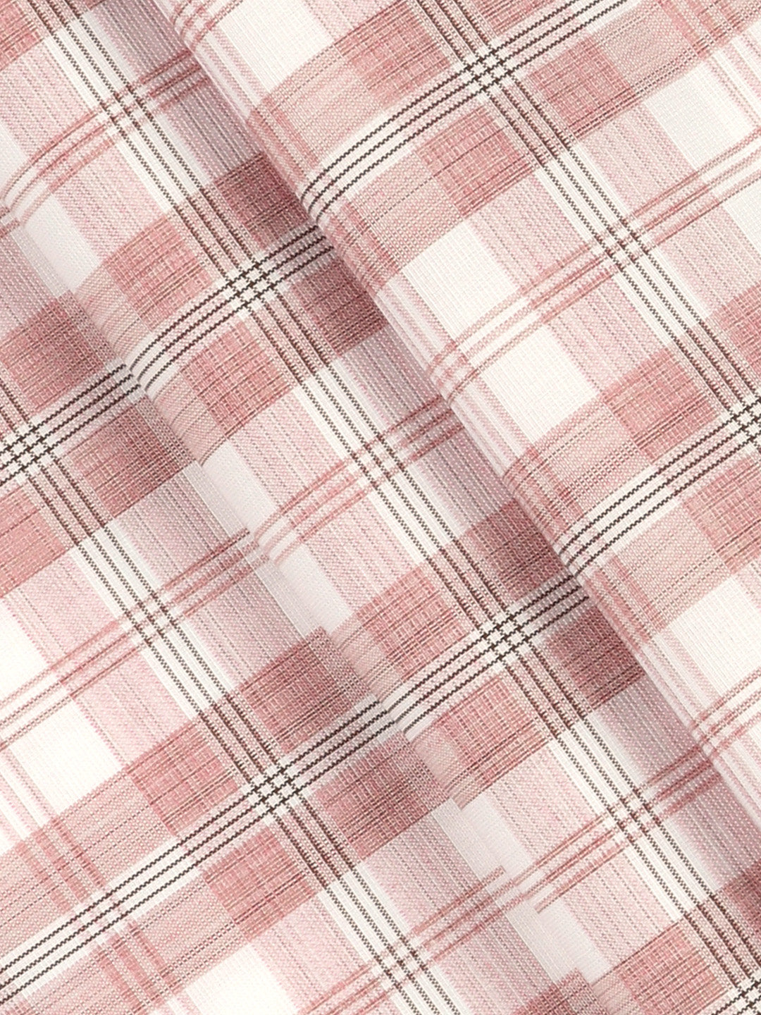 Cotton Rich Purple Checked Shirt Fabric Infinity Bit