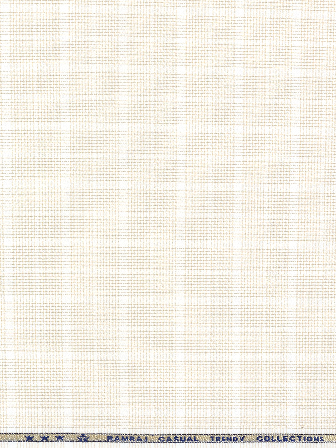 Men Cotton Rich Light Yellow Checked Shirt Fabric High Style