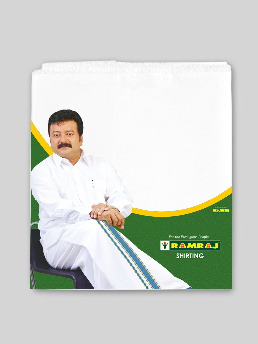 Men Mono Cotton White Shirting Fabric Cordial