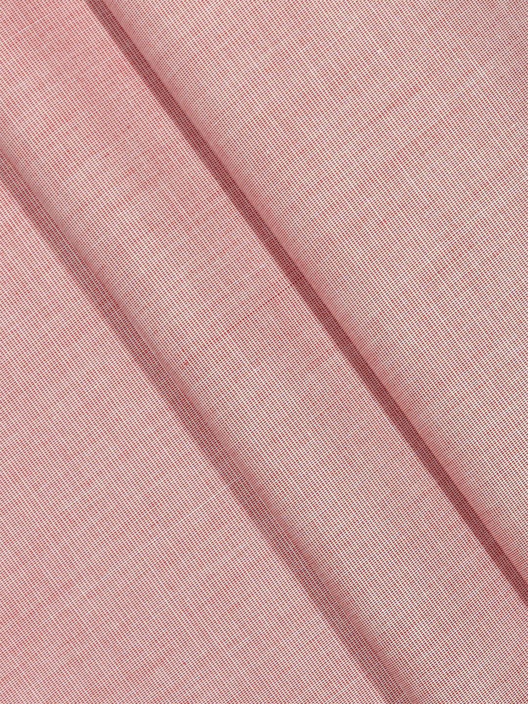 Men 100% Cotton Plain Peach Shirt Fabric Cranberry Bit
