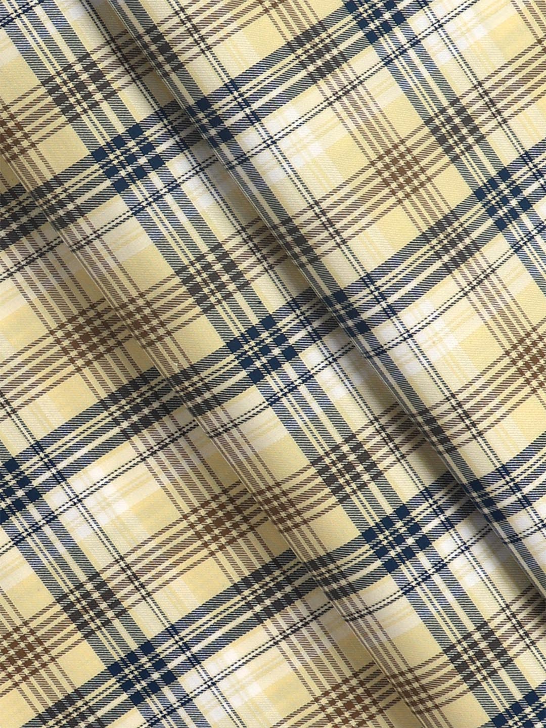 Men Cotton Checked Sandal Shirt Fabric Cascade